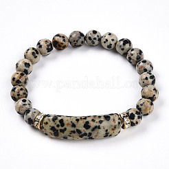 Natural Zebra Jasper Beads Stretch Bracelets&nbsp;BJEW-T022-04D