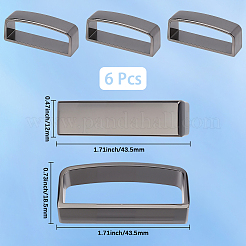 6Pcs Alloy Loop Keepers&nbsp;FIND-GF0009-13B