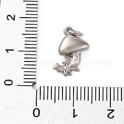 Brass Micro Pave Cubic Zirconia Pendants&nbsp;KK-P308-24P