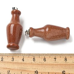 Synthetic Goldstone 3D Pendants&nbsp;G-K385-10P-03