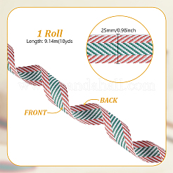 10 Yards Polycotton Ribbons&nbsp;OCOR-WH0070-185B