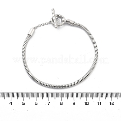 Brass Snake Chain Bracelets for Men Women&nbsp;BJEW-G736-05P