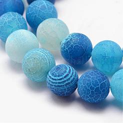 Natural Druzy Geode Agate Bead Strands&nbsp;G-K166-09-8mm