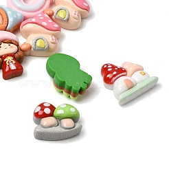 Opaque Resin Cabochons&nbsp;RESI-Z049-01