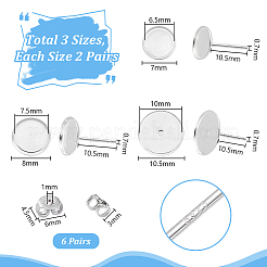 925 Sterling Silver Studs Earrings Finding&nbsp;STER-PH0002-75