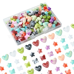 120Pcs 3 Styles Imitation Gemstone Acrylic Beads Sets&nbsp;OACR-FS0001-84