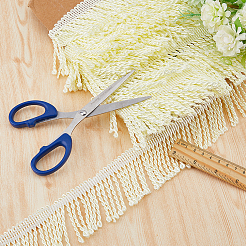 10.5 Yards Polyester Tassel Lace Ribbon&nbsp;OCOR-WH0082-106