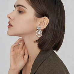 60Pcs Bowknot Alloy Stud Earring Findings&nbsp;FIND-BBC0005-37