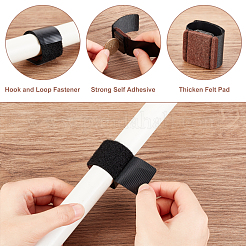 20 Sets Felt Furniture Pads with Hook and Loop Fasteners for Sled Chair&nbsp;FIND-BC0003-12