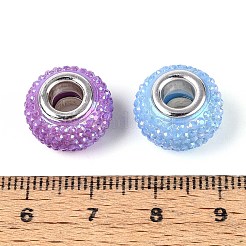 Large Hole Resin Rhinestone European Beads&nbsp;OPDL-T003-01D