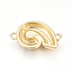 Brass Enamel Links connectors&nbsp;X-ZIRC-L078-034G-NR