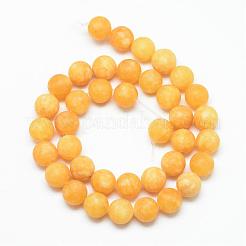Natural White Jade Bead Strands&nbsp;G-R297-10mm-34