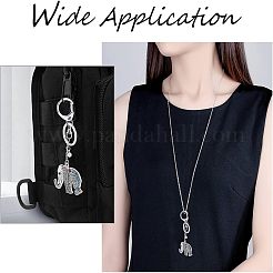 8Pcs 4 Colors Tibetan Style Alloy Rhinestone Big Pendants&nbsp;ALRI-FH0001-12