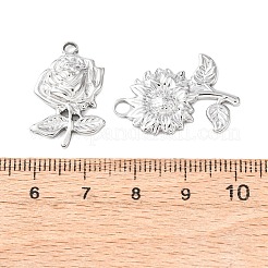 10Pcs 304 Stainless Steel Pendants&nbsp;STAS-P432-09P
