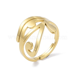 Eye of Ra/Re 201 Stainless Steel Adjustable Finger Rings&nbsp;RJEW-C074-03G