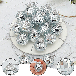 20Pcs Mirror Ball Reflective Ball Pendants&nbsp;AJEW-SP0001-06