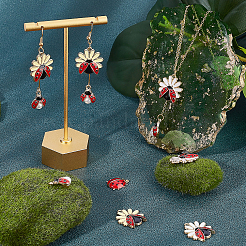 30Pcs 5 Style Alloy Enamel Pendants&nbsp;FIND-SC0003-07