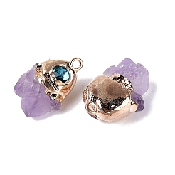 Natural Amethyst Geode Pendants&nbsp;G-N366-01G