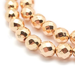 Electroplate Non-magnetic Synthetic Hematite Beads Strands&nbsp;G-L485-03B-LG
