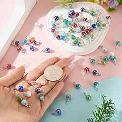 110Pcs 11 Colors Glass Pendants&nbsp;PALLOY-TAC0299