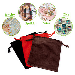 10Pcs Velvet Jewelry Drawstring Storage Pouches&nbsp;ABAG-TA0001-31B