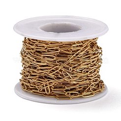 304 Stainless Steel Paperclip Chains&nbsp;CHS-D033-06G-02