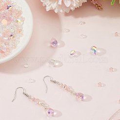 114Pcs Transparent Electroplate Glass Beads&nbsp;GLAA-PA0001-17B