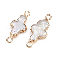 Natural Keshi Pearl Cross Links&nbsp;KK-D423-05G