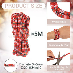 5M Ethnic Style Nylon Braided Round Cords&nbsp;OCOR-TA0003-21A