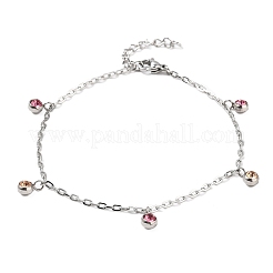 304 Stainless Steel Rhinestone Bracelets&nbsp;BJEW-Q038-10P
