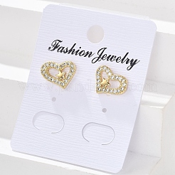 Brass Stud Earrings&nbsp;EJEW-S247-01B-G