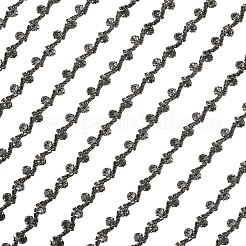 S-shaped Glass Rhinestone and Iron Cup Chains&nbsp;DIY-WH20032-25B-01