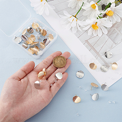 32Pcs 2 Colors Brass Ear Stud Findings&nbsp;KK-BC0013-99