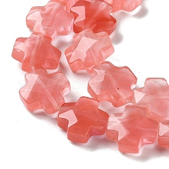 Cherry Quartz Glass Beads Strands&nbsp;G-K357-C02-01