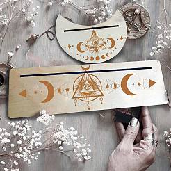 2Pcs 2 Style Natural Wood Card Stand for Tarot&nbsp;DJEW-GF0001-33I