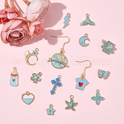 Alloy Enamel Pendants&nbsp;ENAM-YW0001-19
