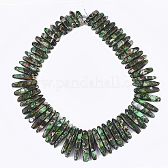 Synthetic Gold Line Imperial Jasper Beads Strands&nbsp;G-S355-13D