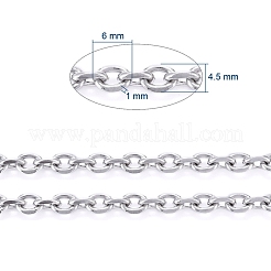 Tarnish Resistant 304 Stainless Steel Cable Chains&nbsp;CHS-P007-27P-03