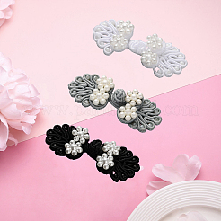 30Pcs 3 Colors Handmade Chinese Frogs Knots Buttons Sets&nbsp;AJEW-CY0001-48