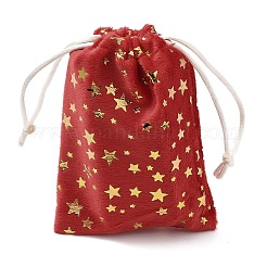 Gold Stamping Christmas Velvet Storage Bags&nbsp;ABAG-Q053-01A-01A