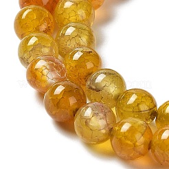 Natural Dragon Veins Agate Round Bead Strands&nbsp;G-J303-18-6mm