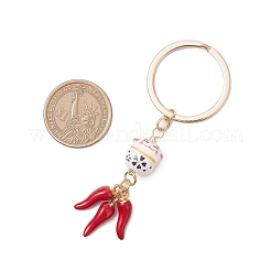 Porcelain & Alloy Enamel Keychain&nbsp;KEYC-JKC01156-05
