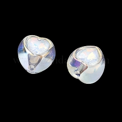 Baking Painted Acrylic & Rhinestone Beads&nbsp;RB-CBA19D7-02B