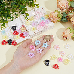 80Pcs 2 Styles Acrylic Beads&nbsp;SACR-PA0001-39