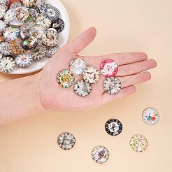 Printed Picture Glass Cabochons&nbsp;GGLA-PH0005-25mm-003