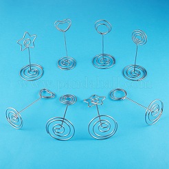 20Pcs 4 Style Carbon Steel Name Card Holder&nbsp;AJEW-SZ0001-79