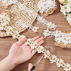 4 Yards 4 Styles Organza Flower Lace Trim&nbsp;SRIB-GA0001-10