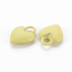 Spray Painted Alloy Charms&nbsp;PALLOY-Q433-032F-RS