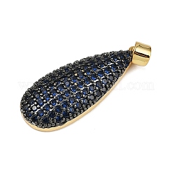 Brass Micro Pave Cubic Zirconia Pendants&nbsp;KK-S526-03G