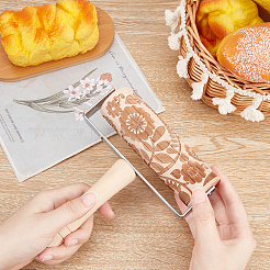 Wooden Christmas Embossing Pattern Roller&nbsp;DIY-WH0209-65